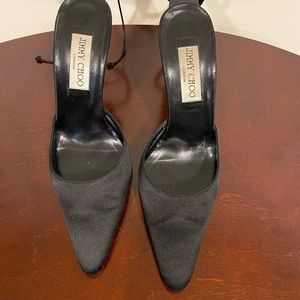 Jimmy Choo - Satin Black Heels